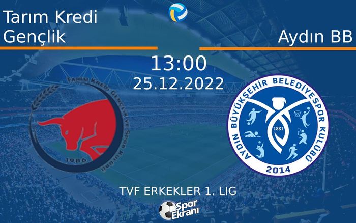 25 Aralık 2022 Tarım Kredi Gençlik vs Aydın BB maçı Hangi Kanalda Saat Kaçta Yayınlanacak? 25 Aralık 2022 Tarım Kredi Gençlik vs Aydın BB maçı Hangi Kanalda Saat Kaçta Yayınlanacak?
