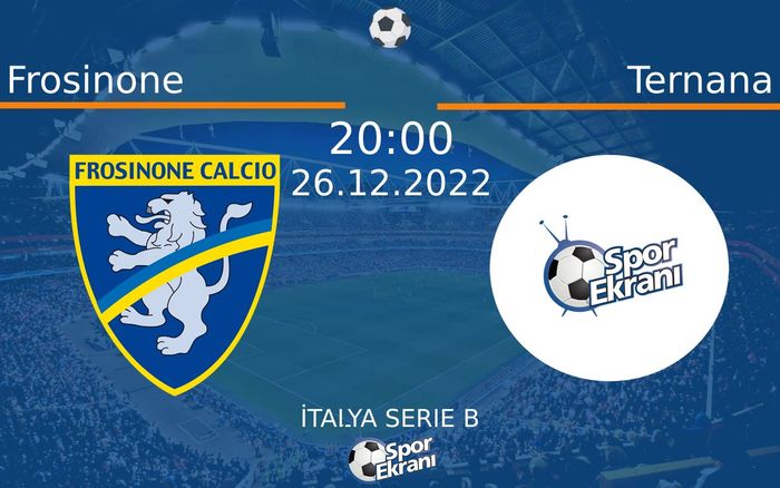 26 Aralık 2022 Frosinone vs Ternana maçı Hangi Kanalda Saat Kaçta Yayınlanacak? 26 Aralık 2022 Frosinone vs Ternana maçı Hangi Kanalda Saat Kaçta Yayınlanacak?