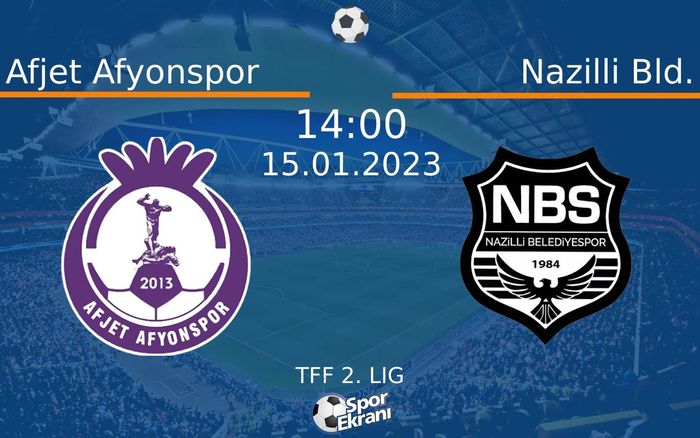15 Ocak 2023 Afjet Afyonspor vs Nazilli Bld. maçı Hangi Kanalda Saat Kaçta Yayınlanacak? 15 Ocak 2023 Afjet Afyonspor vs Nazilli Bld. maçı Hangi Kanalda Saat Kaçta Yayınlanacak?