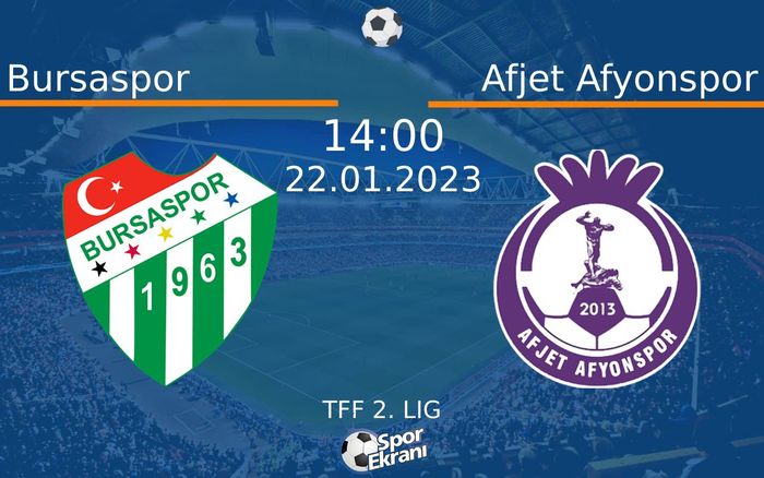 22 Ocak 2023 Bursaspor vs Afjet Afyonspor maçı Hangi Kanalda Saat Kaçta Yayınlanacak? 22 Ocak 2023 Bursaspor vs Afjet Afyonspor maçı Hangi Kanalda Saat Kaçta Yayınlanacak?