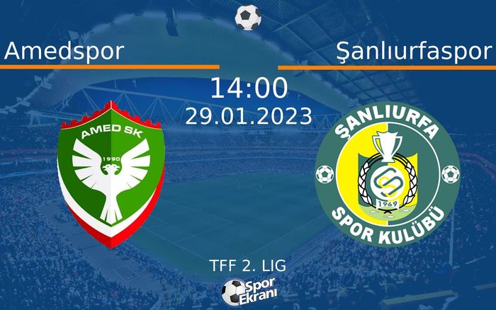 29 Ocak 2023 Amedspor vs Şanlıurfaspor maçı Hangi Kanalda Saat Kaçta Yayınlanacak?