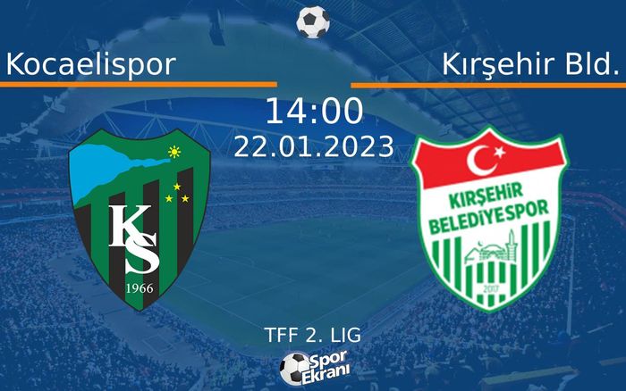22 Ocak 2023 Kocaelispor vs Kırşehir Bld. maçı Hangi Kanalda Saat Kaçta Yayınlanacak? 22 Ocak 2023 Kocaelispor vs Kırşehir Bld. maçı Hangi Kanalda Saat Kaçta Yayınlanacak?