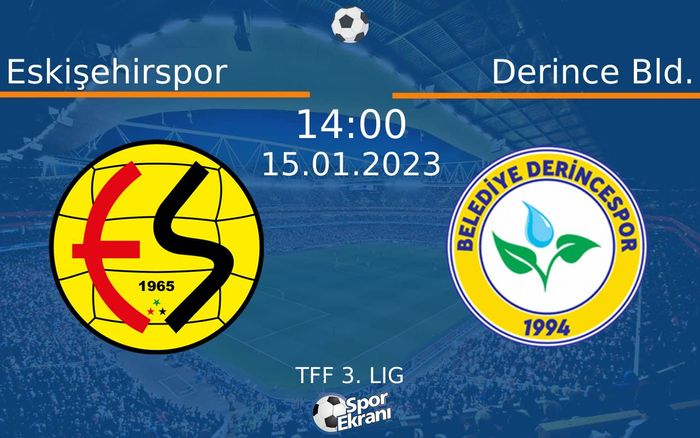 15 Ocak 2023 Eskişehirspor vs Derince Bld. maçı Hangi Kanalda Saat Kaçta Yayınlanacak? 15 Ocak 2023 Eskişehirspor vs Derince Bld. maçı Hangi Kanalda Saat Kaçta Yayınlanacak?