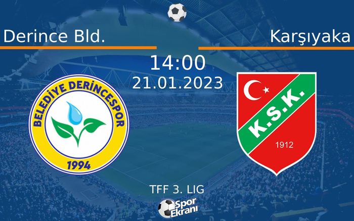 21 Ocak 2023 Derince Bld. vs Karşıyaka maçı Hangi Kanalda Saat Kaçta Yayınlanacak? 21 Ocak 2023 Derince Bld. vs Karşıyaka maçı Hangi Kanalda Saat Kaçta Yayınlanacak?