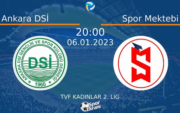 06 Ocak 2023 Ankara DSİ vs Spor Mektebi maçı Hangi Kanalda Saat Kaçta Yayınlanacak? 06 Ocak 2023 Ankara DSİ vs Spor Mektebi maçı Hangi Kanalda Saat Kaçta Yayınlanacak?