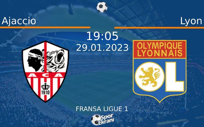 29 Ocak 2023 Ajaccio vs Lyon maçı Hangi Kanalda Saat Kaçta Yayınlanacak? 29 Ocak 2023 Ajaccio vs Lyon maçı Hangi Kanalda Saat Kaçta Yayınlanacak?