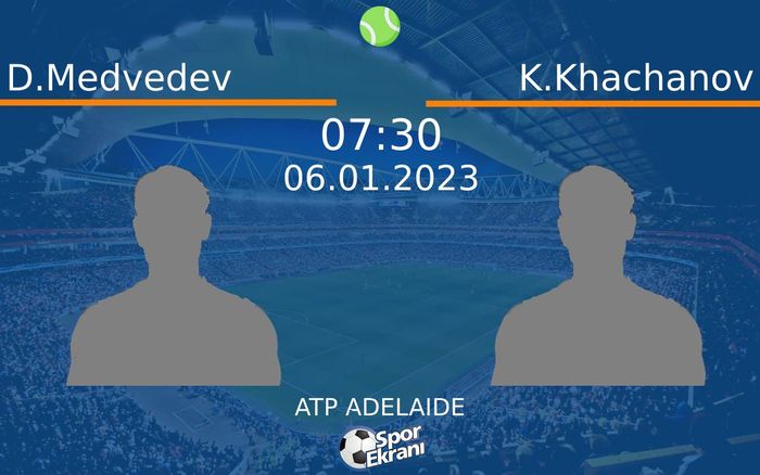 06 Ocak 2023 D.Medvedev vs K.Khachanov maçı Hangi Kanalda Saat Kaçta Yayınlanacak? 06 Ocak 2023 D.Medvedev vs K.Khachanov maçı Hangi Kanalda Saat Kaçta Yayınlanacak?