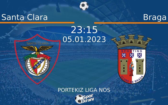 05 Ocak 2023 Santa Clara vs Braga maçı Hangi Kanalda Saat Kaçta Yayınlanacak? 05 Ocak 2023 Santa Clara vs Braga maçı Hangi Kanalda Saat Kaçta Yayınlanacak?