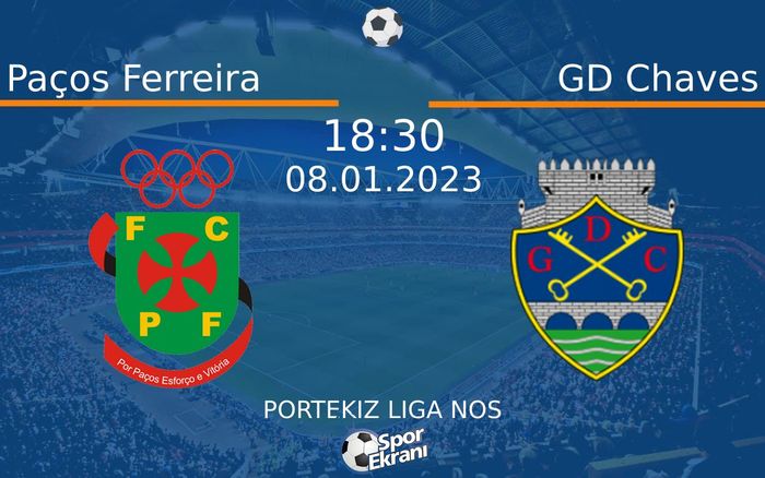 08 Ocak 2023 Paços Ferreira vs GD Chaves maçı Hangi Kanalda Saat Kaçta Yayınlanacak? 08 Ocak 2023 Paços Ferreira vs GD Chaves maçı Hangi Kanalda Saat Kaçta Yayınlanacak?
