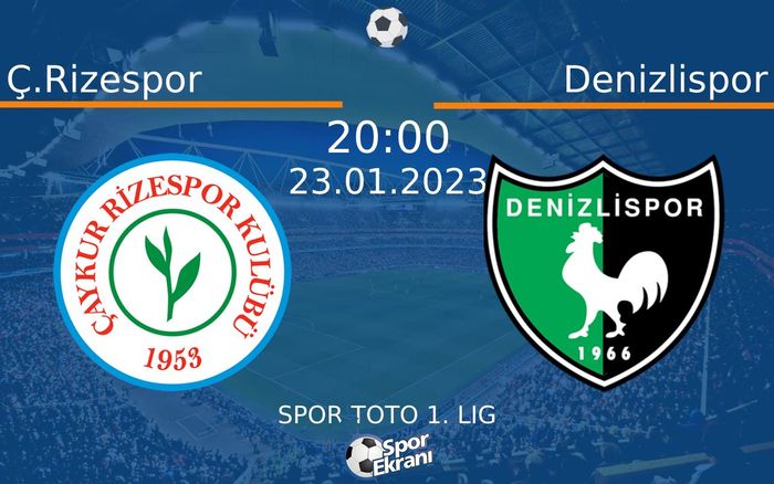 23 Ocak 2023 Ç.Rizespor vs Denizlispor maçı Hangi Kanalda Saat Kaçta Yayınlanacak?