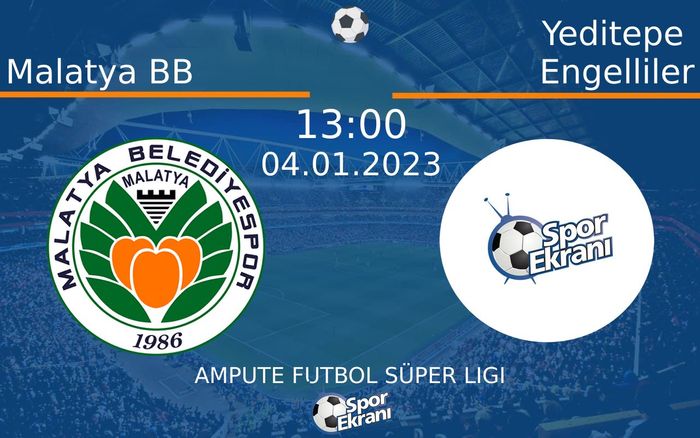 04 Ocak 2023 Malatya BB vs Yeditepe Engelliler maçı Hangi Kanalda Saat Kaçta Yayınlanacak? 04 Ocak 2023 Malatya BB vs Yeditepe Engelliler maçı Hangi Kanalda Saat Kaçta Yayınlanacak?