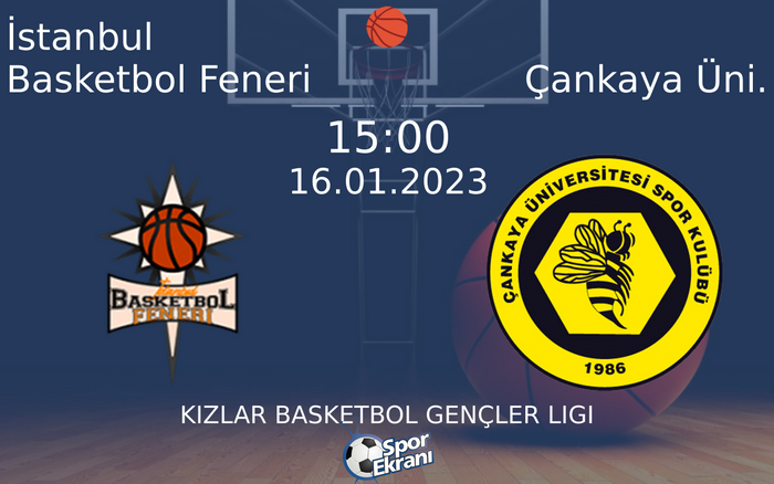 16 Ocak 2023 İstanbul Basketbol Feneri vs Çankaya Üni. maçı Hangi Kanalda Saat Kaçta Yayınlanacak? 16 Ocak 2023 İstanbul Basketbol Feneri vs Çankaya Üni. maçı Hangi Kanalda Saat Kaçta Yayınlanacak?