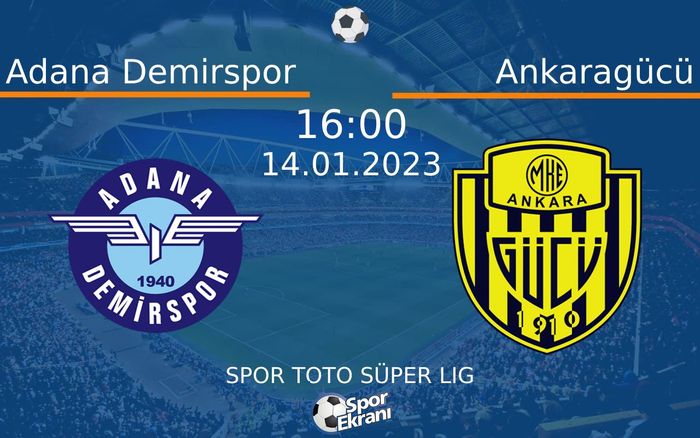 14 Ocak 2023 Adana Demirspor vs Ankaragücü maçı Hangi Kanalda Saat Kaçta Yayınlanacak? 14 Ocak 2023 Adana Demirspor vs Ankaragücü maçı Hangi Kanalda Saat Kaçta Yayınlanacak?