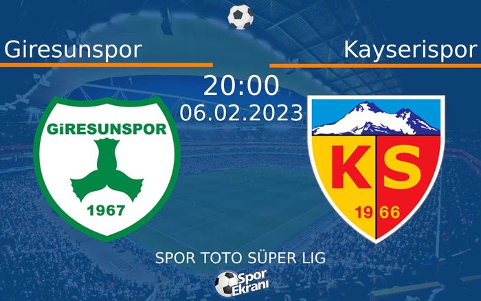 06 Şubat 2023 Giresunspor vs Kayserispor maçı Hangi Kanalda Saat Kaçta Yayınlanacak? 06 Şubat 2023 Giresunspor vs Kayserispor maçı Hangi Kanalda Saat Kaçta Yayınlanacak?