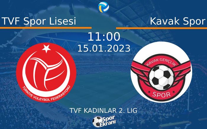 15 Ocak 2023 TVF Spor Lisesi vs Kavak Spor maçı Hangi Kanalda Saat Kaçta Yayınlanacak? 15 Ocak 2023 TVF Spor Lisesi vs Kavak Spor maçı Hangi Kanalda Saat Kaçta Yayınlanacak?