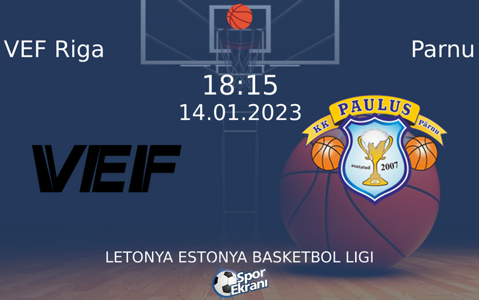 14 Ocak 2023 VEF Riga vs Parnu maçı Hangi Kanalda Saat Kaçta Yayınlanacak? 14 Ocak 2023 VEF Riga vs Parnu maçı Hangi Kanalda Saat Kaçta Yayınlanacak?