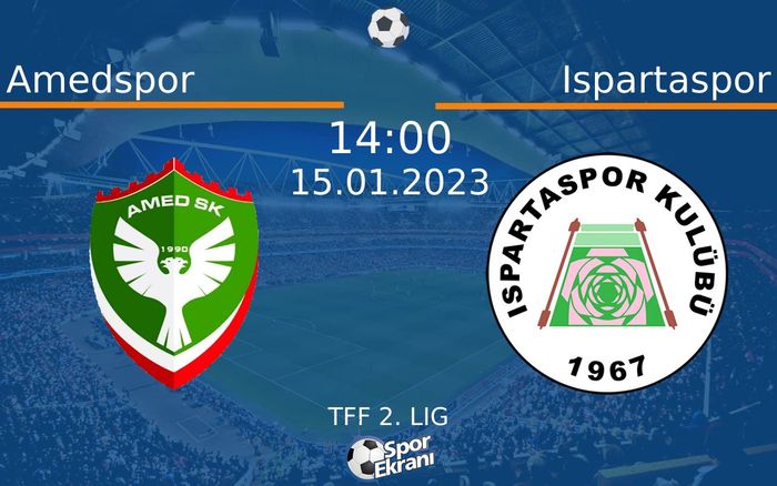 15 Ocak 2023 Amedspor vs Ispartaspor maçı Hangi Kanalda Saat Kaçta Yayınlanacak? 15 Ocak 2023 Amedspor vs Ispartaspor maçı Hangi Kanalda Saat Kaçta Yayınlanacak?
