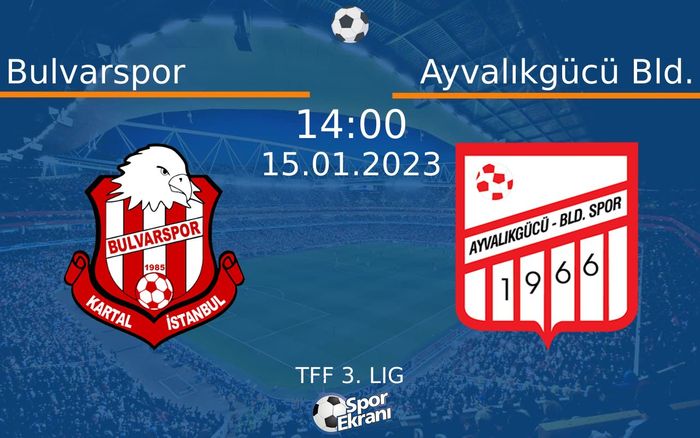 15 Ocak 2023 Bulvarspor vs Ayvalıkgücü Bld. maçı Hangi Kanalda Saat Kaçta Yayınlanacak? 15 Ocak 2023 Bulvarspor vs Ayvalıkgücü Bld. maçı Hangi Kanalda Saat Kaçta Yayınlanacak?