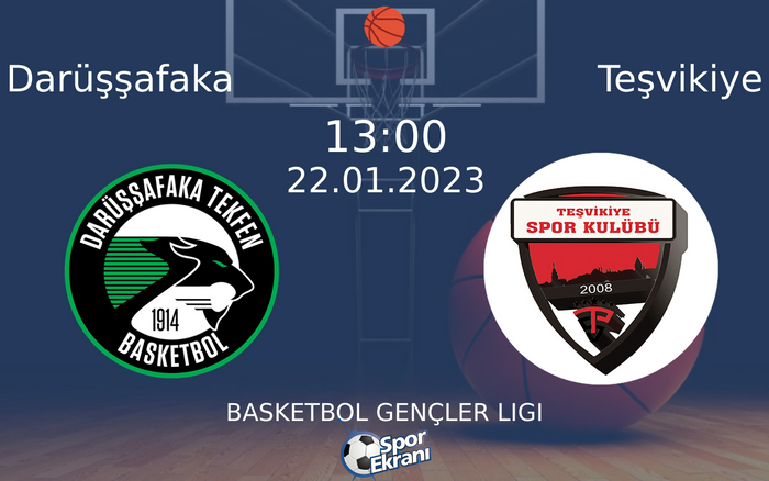 22 Ocak 2023 Darüşşafaka vs Teşvikiye maçı Hangi Kanalda Saat Kaçta Yayınlanacak? 22 Ocak 2023 Darüşşafaka vs Teşvikiye maçı Hangi Kanalda Saat Kaçta Yayınlanacak?