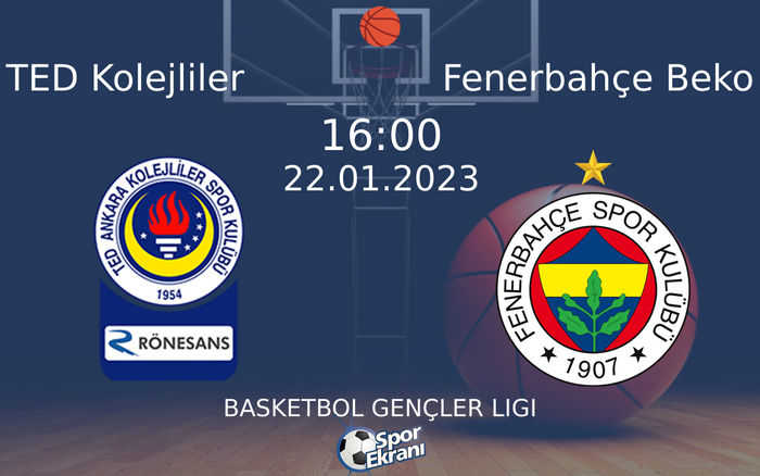 22 Ocak 2023 TED Kolejliler vs Fenerbahçe Beko maçı Hangi Kanalda Saat Kaçta Yayınlanacak? 22 Ocak 2023 TED Kolejliler vs Fenerbahçe Beko maçı Hangi Kanalda Saat Kaçta Yayınlanacak?