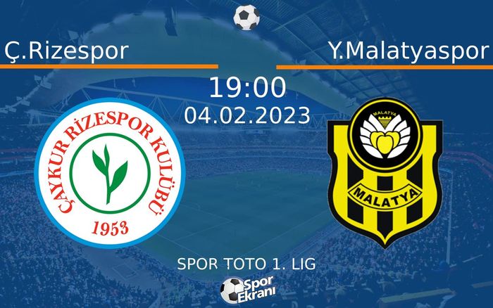 04 Şubat 2023 Ç.Rizespor vs Y.Malatyaspor maçı Hangi Kanalda Saat Kaçta Yayınlanacak? 04 Şubat 2023 Ç.Rizespor vs Y.Malatyaspor maçı Hangi Kanalda Saat Kaçta Yayınlanacak?