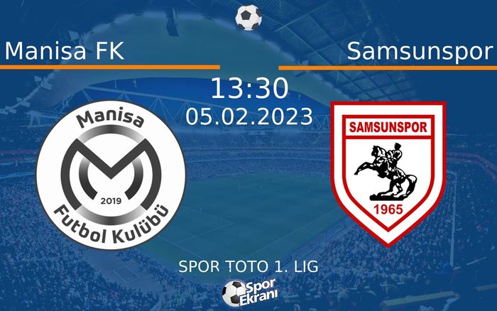 05 Şubat 2023 Manisa FK vs Samsunspor maçı Hangi Kanalda Saat Kaçta Yayınlanacak? 05 Şubat 2023 Manisa FK vs Samsunspor maçı Hangi Kanalda Saat Kaçta Yayınlanacak?