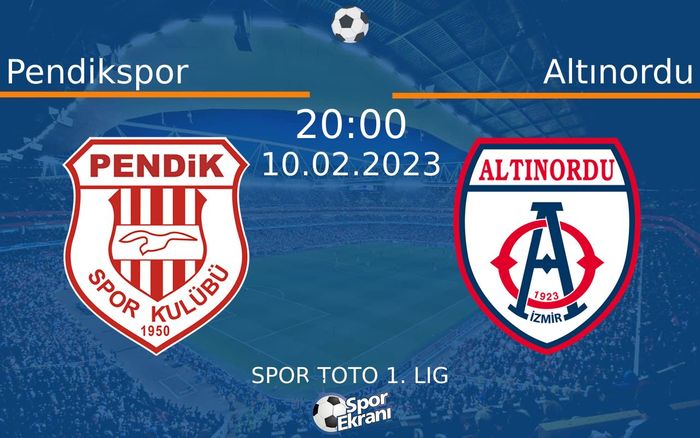 10 Şubat 2023 Pendikspor vs Altınordu maçı Hangi Kanalda Saat Kaçta Yayınlanacak?