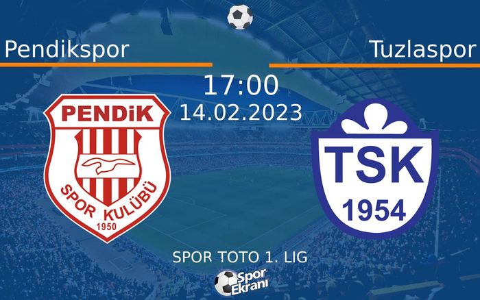 14 Şubat 2023 Pendikspor vs Tuzlaspor maçı Hangi Kanalda Saat Kaçta Yayınlanacak? 14 Şubat 2023 Pendikspor vs Tuzlaspor maçı Hangi Kanalda Saat Kaçta Yayınlanacak?