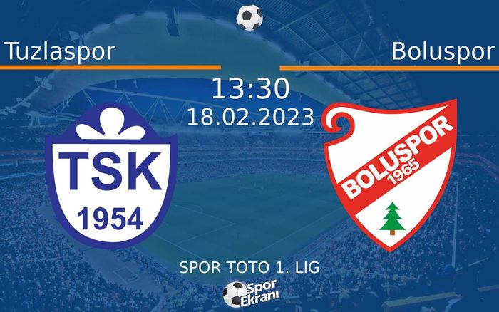 18 Şubat 2023 Tuzlaspor vs Boluspor maçı Hangi Kanalda Saat Kaçta Yayınlanacak? 18 Şubat 2023 Tuzlaspor vs Boluspor maçı Hangi Kanalda Saat Kaçta Yayınlanacak?