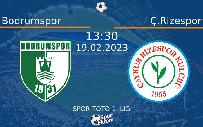 19 Şubat 2023 Bodrumspor vs Ç.Rizespor maçı Hangi Kanalda Saat Kaçta Yayınlanacak? 19 Şubat 2023 Bodrumspor vs Ç.Rizespor maçı Hangi Kanalda Saat Kaçta Yayınlanacak?