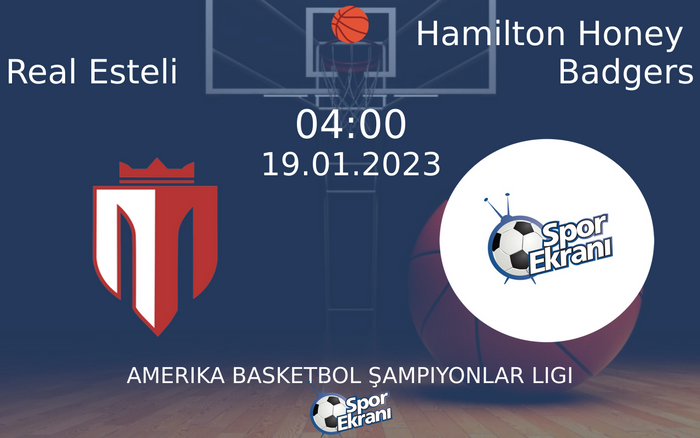 19 Ocak 2023 Real Esteli vs Hamilton Honey Badgers maçı Hangi Kanalda Saat Kaçta Yayınlanacak? 19 Ocak 2023 Real Esteli vs Hamilton Honey Badgers maçı Hangi Kanalda Saat Kaçta Yayınlanacak?
