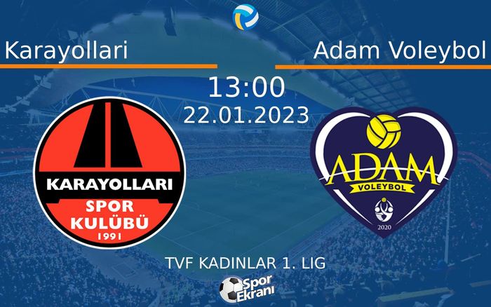 22 Ocak 2023 Karayollari vs Adam Voleybol maçı Hangi Kanalda Saat Kaçta Yayınlanacak? 22 Ocak 2023 Karayollari vs Adam Voleybol maçı Hangi Kanalda Saat Kaçta Yayınlanacak?