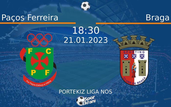 21 Ocak 2023 Paços Ferreira vs Braga maçı Hangi Kanalda Saat Kaçta Yayınlanacak? 21 Ocak 2023 Paços Ferreira vs Braga maçı Hangi Kanalda Saat Kaçta Yayınlanacak?