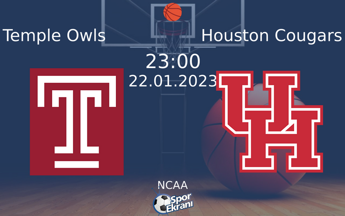 22 Ocak 2023 Temple Owls vs Houston Cougars maçı Hangi Kanalda Saat Kaçta Yayınlanacak? 22 Ocak 2023 Temple Owls vs Houston Cougars maçı Hangi Kanalda Saat Kaçta Yayınlanacak?