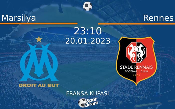20 Ocak 2023 Marsilya vs Rennes maçı Hangi Kanalda Saat Kaçta Yayınlanacak? 20 Ocak 2023 Marsilya vs Rennes maçı Hangi Kanalda Saat Kaçta Yayınlanacak?