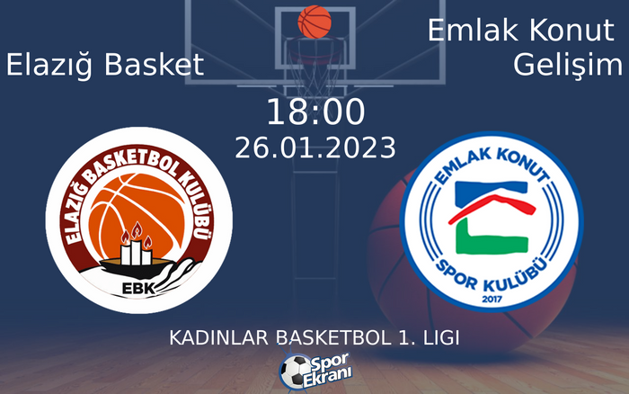 26 Ocak 2023 Elazığ Basket vs Emlak Konut Gelişim maçı Hangi Kanalda Saat Kaçta Yayınlanacak? 26 Ocak 2023 Elazığ Basket vs Emlak Konut Gelişim maçı Hangi Kanalda Saat Kaçta Yayınlanacak?
