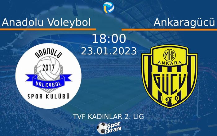 23 Ocak 2023 Anadolu Voleybol vs Ankaragücü maçı Hangi Kanalda Saat Kaçta Yayınlanacak? 23 Ocak 2023 Anadolu Voleybol vs Ankaragücü maçı Hangi Kanalda Saat Kaçta Yayınlanacak?
