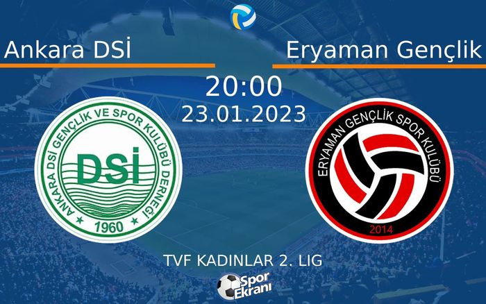 23 Ocak 2023 Ankara DSİ vs Eryaman Gençlik maçı Hangi Kanalda Saat Kaçta Yayınlanacak? 23 Ocak 2023 Ankara DSİ vs Eryaman Gençlik maçı Hangi Kanalda Saat Kaçta Yayınlanacak?