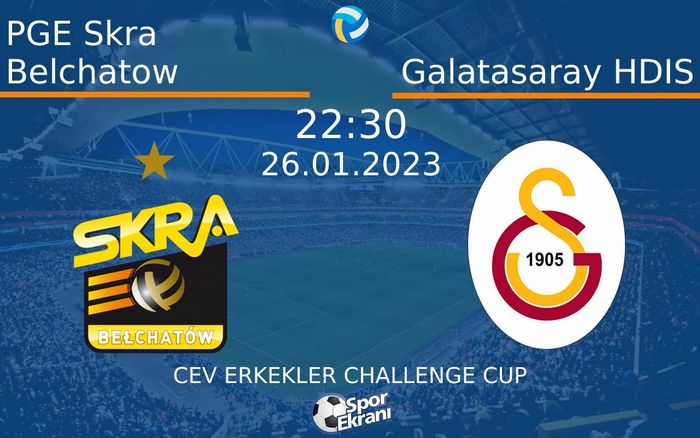 26 Ocak 2023 PGE Skra Belchatow vs Galatasaray HDIS maçı Hangi Kanalda Saat Kaçta Yayınlanacak? 26 Ocak 2023 PGE Skra Belchatow vs Galatasaray HDIS maçı Hangi Kanalda Saat Kaçta Yayınlanacak?