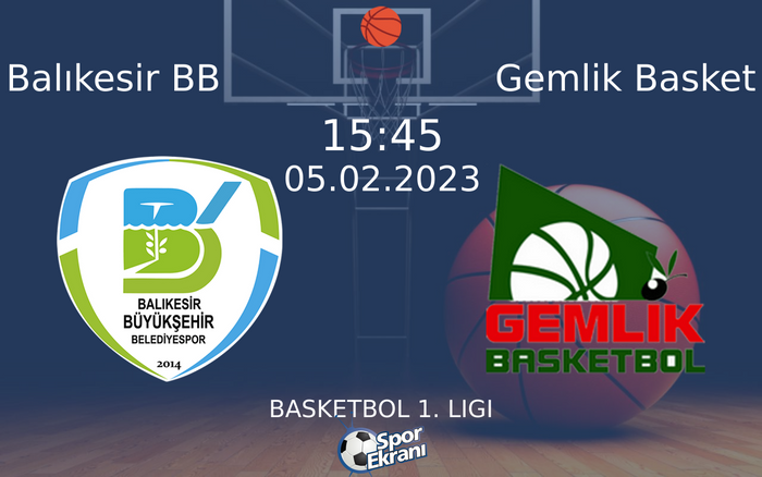 05 Şubat 2023 Balıkesir BB vs Gemlik Basket maçı Hangi Kanalda Saat Kaçta Yayınlanacak? 05 Şubat 2023 Balıkesir BB vs Gemlik Basket maçı Hangi Kanalda Saat Kaçta Yayınlanacak?