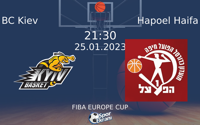 25 Ocak 2023 BC Kiev vs Hapoel Haifa maçı Hangi Kanalda Saat Kaçta Yayınlanacak?