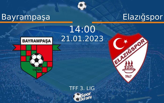 21 Ocak 2023 Bayrampaşa vs Elazığspor maçı Hangi Kanalda Saat Kaçta Yayınlanacak? 21 Ocak 2023 Bayrampaşa vs Elazığspor maçı Hangi Kanalda Saat Kaçta Yayınlanacak?