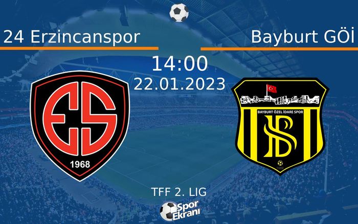 22 Ocak 2023 24 Erzincanspor vs Bayburt GÖİ maçı Hangi Kanalda Saat Kaçta Yayınlanacak? 22 Ocak 2023 24 Erzincanspor vs Bayburt GÖİ maçı Hangi Kanalda Saat Kaçta Yayınlanacak?