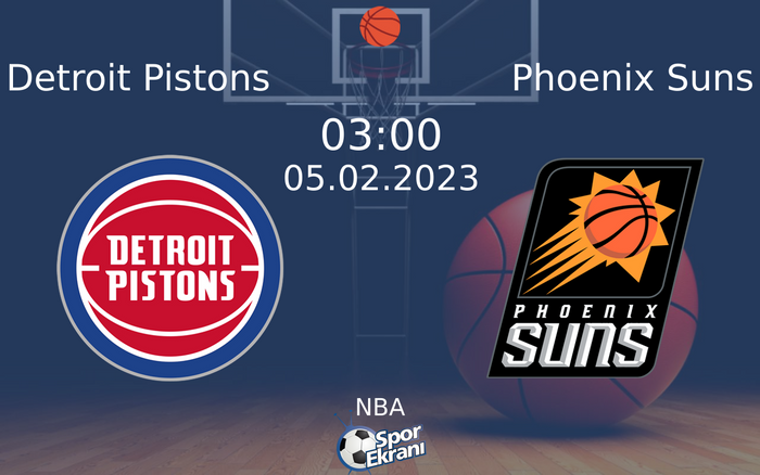 05 Şubat 2023 Detroit Pistons vs Phoenix Suns maçı Hangi Kanalda Saat Kaçta Yayınlanacak?