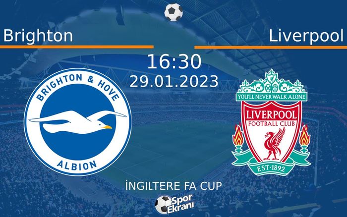 29 Ocak 2023 Brighton vs Liverpool maçı Hangi Kanalda Saat Kaçta Yayınlanacak? 29 Ocak 2023 Brighton vs Liverpool maçı Hangi Kanalda Saat Kaçta Yayınlanacak?