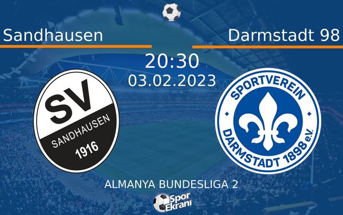 03 Şubat 2023 Sandhausen vs Darmstadt 98 maçı Hangi Kanalda Saat Kaçta Yayınlanacak? 03 Şubat 2023 Sandhausen vs Darmstadt 98 maçı Hangi Kanalda Saat Kaçta Yayınlanacak?