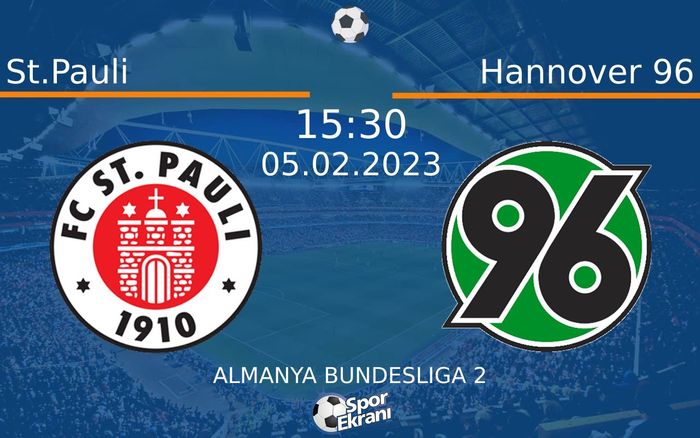 05 Şubat 2023 St.Pauli vs Hannover 96 maçı Hangi Kanalda Saat Kaçta Yayınlanacak? 05 Şubat 2023 St.Pauli vs Hannover 96 maçı Hangi Kanalda Saat Kaçta Yayınlanacak?