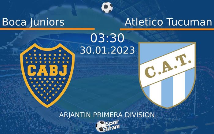 30 Ocak 2023 Boca Juniors vs Atletico Tucuman maçı Hangi Kanalda Saat Kaçta Yayınlanacak? 30 Ocak 2023 Boca Juniors vs Atletico Tucuman maçı Hangi Kanalda Saat Kaçta Yayınlanacak?