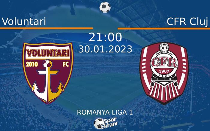 30 Ocak 2023 Voluntari vs CFR Cluj maçı Hangi Kanalda Saat Kaçta Yayınlanacak? 30 Ocak 2023 Voluntari vs CFR Cluj maçı Hangi Kanalda Saat Kaçta Yayınlanacak?