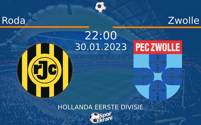 30 Ocak 2023 Roda vs Zwolle maçı Hangi Kanalda Saat Kaçta Yayınlanacak?